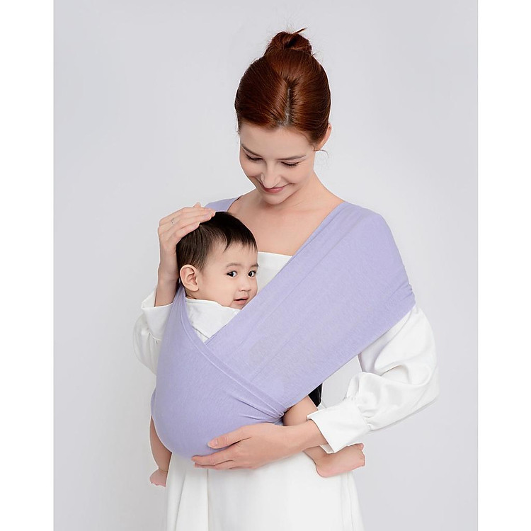 Địu Vải EmBé Flex Lavender Cho Bé Chính hãng Giá tốt - Hình ảnh 4