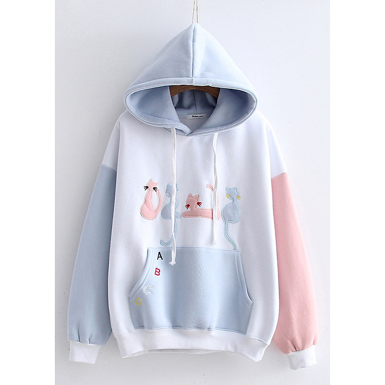 Áo Khoác Hoodie Nữ Form Rộng 519