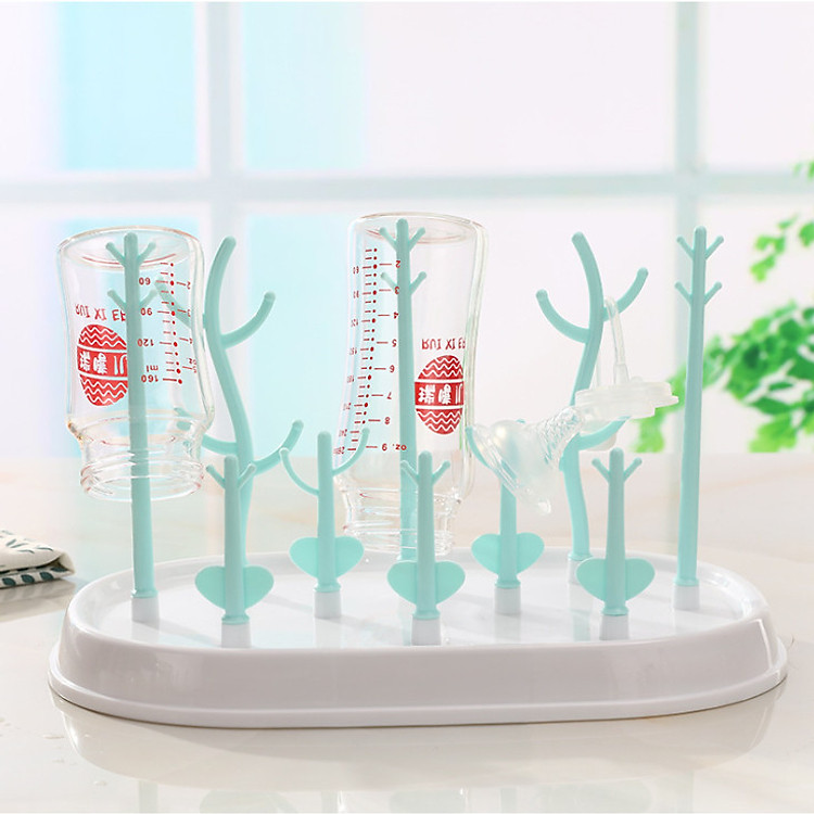 Giá Úp Bình Sữa Có Nắp Đậy An Toàn Cho Bé