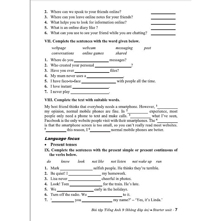 Bài Tập Tiếng Anh 9 (Bám Sát SGK Chân Trời Sáng Tạo) - Ảnh 2