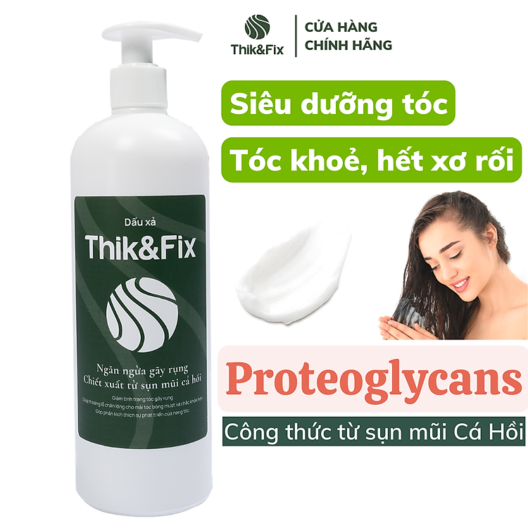 Dầu Xả Thik&Fix - Phục hồi nang tóc bị tổn thương, kích thích mọc tóc, dưỡng tóc chắc khoẻ