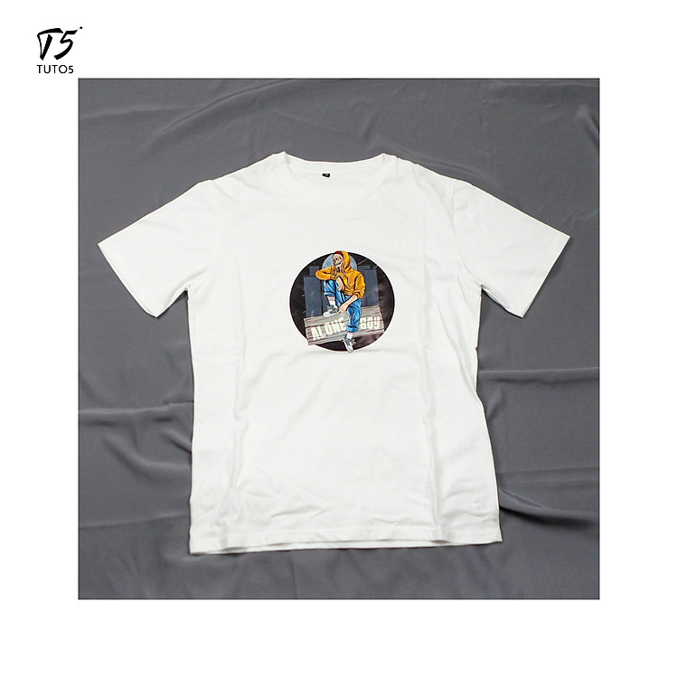 Áo thun nam tay lỡ TUTO5 phông ngắn tay SUMMER ALONE BOY Regular fit form rộng cotton 2 chiều cao cấp phong cách trẻ trung ATI01