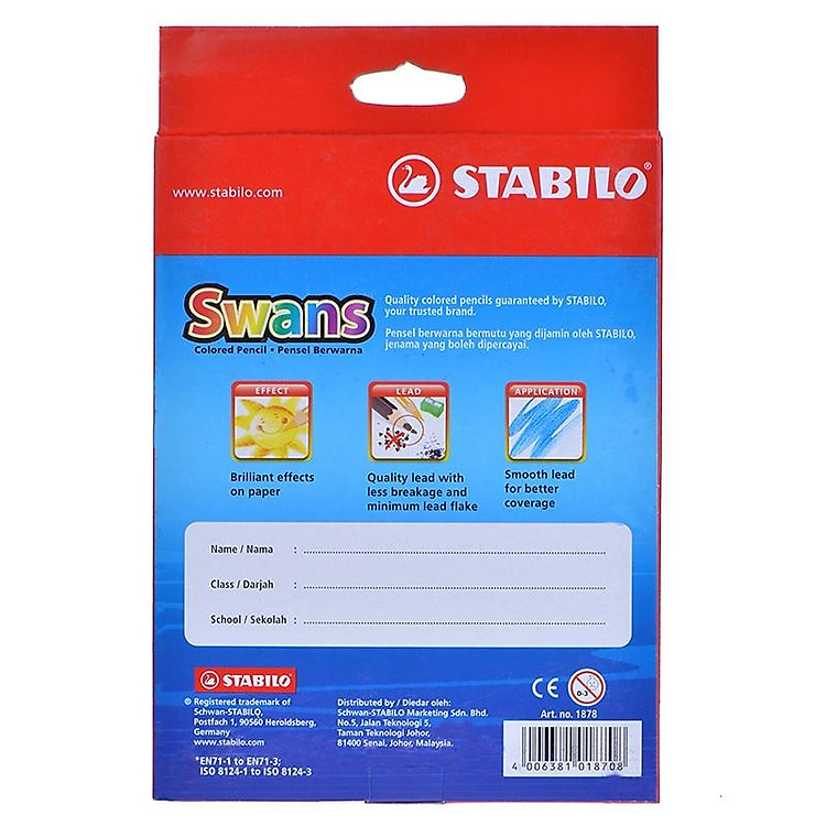 Bút Chì Màu Swans 2.9 (36 chiếc) - Ảnh 3