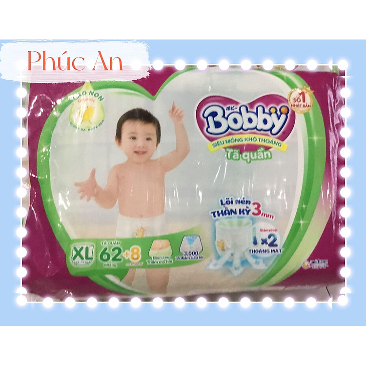 Tã Quần Bobby XL62 Miếng 12-17 Kg Uy tín Giá tốt - Hình ảnh 2