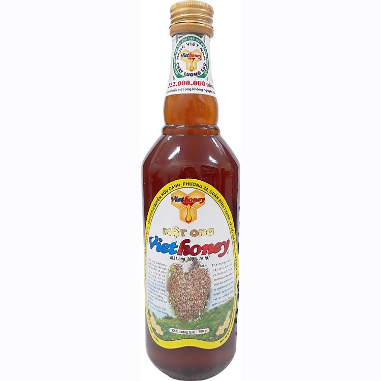 Mật ong Viethoney chai 700g - Mẫu mới