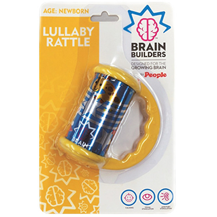 Đồ chơi cho bé mới sinh - Âm thanh trắng giúp giảm stress cho bé mới sinh Lullaby Rattle - Brain Builder BB003