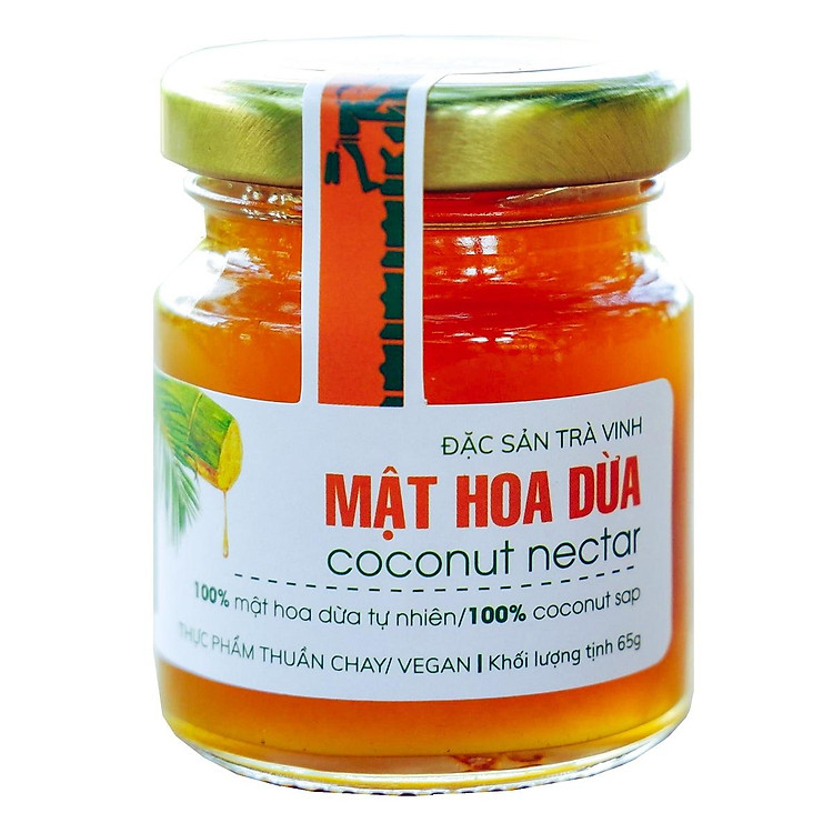 MẬT HOA DỪA - MEKONG HOME - 65 gram - 100% MẬT HOA DỪA NGUYÊN CHẤT
