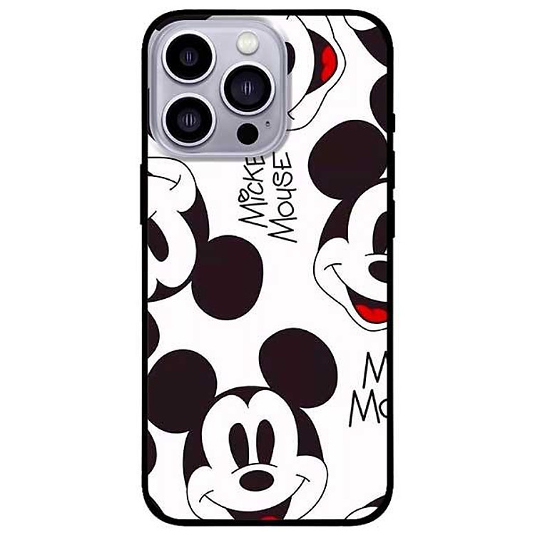 Ốp lưng dành cho Iphone 13 Mini - Iphone 13 - Iphone 13 Pro - Iphone 13 Pro Max - Mickey Trắng Đen