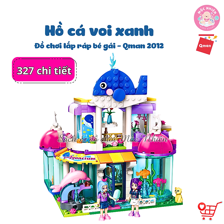 Mua tại Tiki: Đồ chơi lắp ráp Qman 2012 - Cá voi Chính hãng Giá rẻ