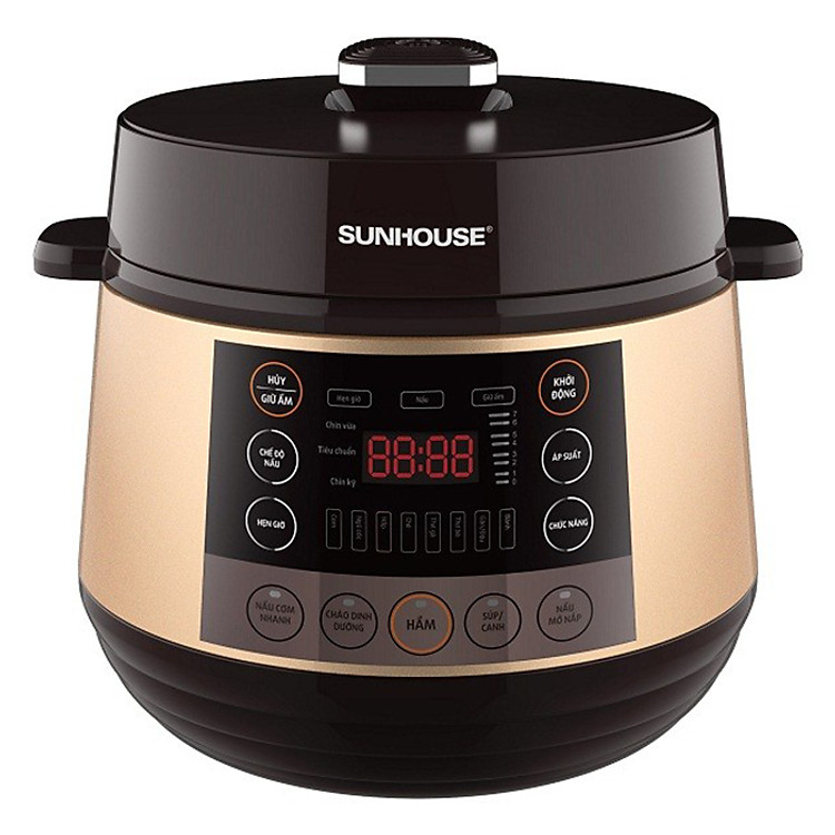 Nồi Áp Suất Điện Tử Đa Năng Sunhouse SHD1570 (5.0 Lít) - Hàng Chính Hãng