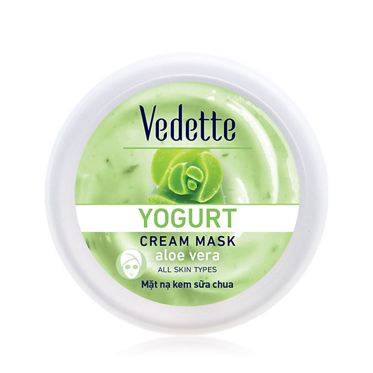 Mặt Nạ Kem Sữa Chua Dưỡng Ẩm Sâu Vedette Nha Đam (Làm Dịu Da) - Hũ 120ml