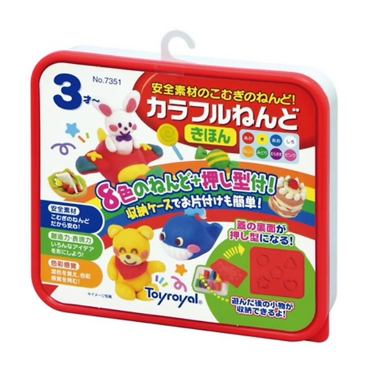 Bộ Bột Nặn Tạo Hình 8 Màu Toyroyal 7351