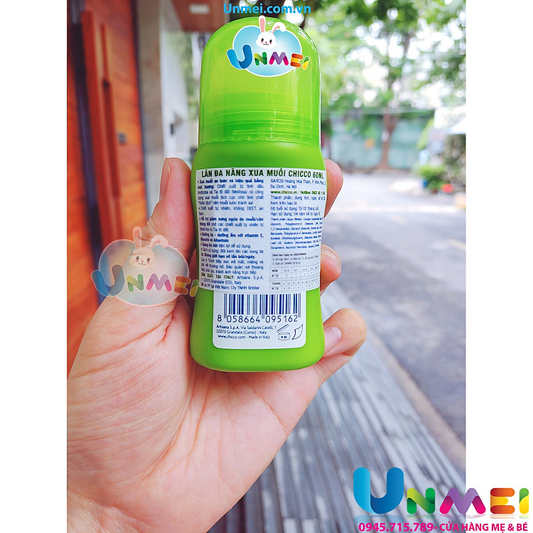 Lăn xua muỗi Chicco 60ml UnMei Chính hãng Giá rẻ - Hình ảnh 2