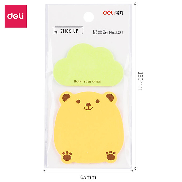 Giấy nhớ học sinh hình dễ thương Deli (Màu ngẫu nhiên) - Ảnh 4