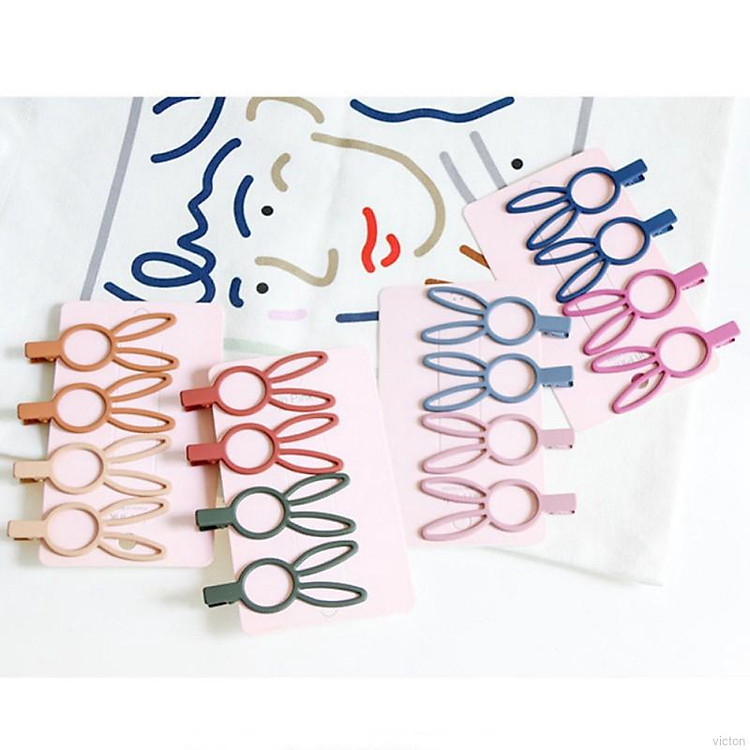 Set 2 kẹp tóc tai thỏ kute