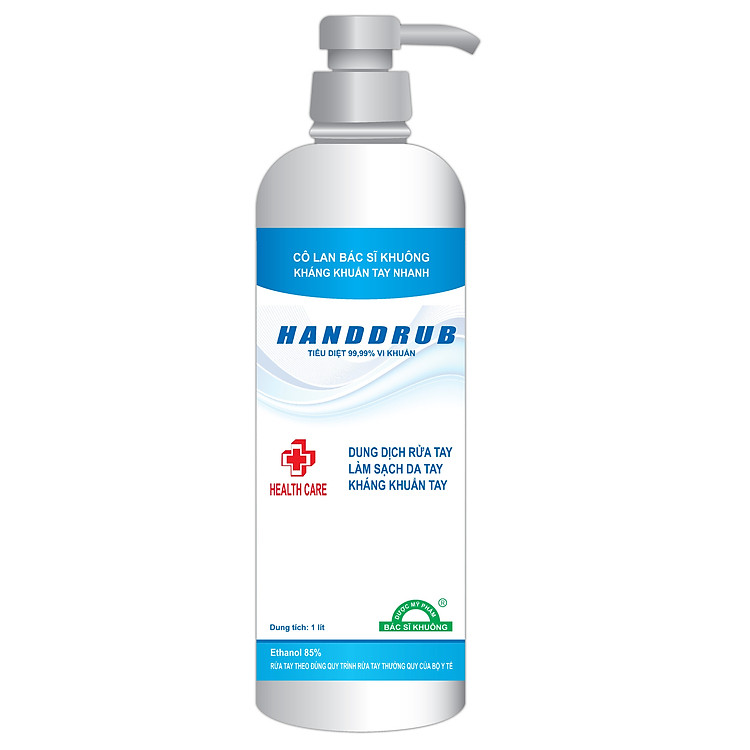 Gel rửa tay khô y tế HANDDRUB Bác Sĩ Khuông 1 lít