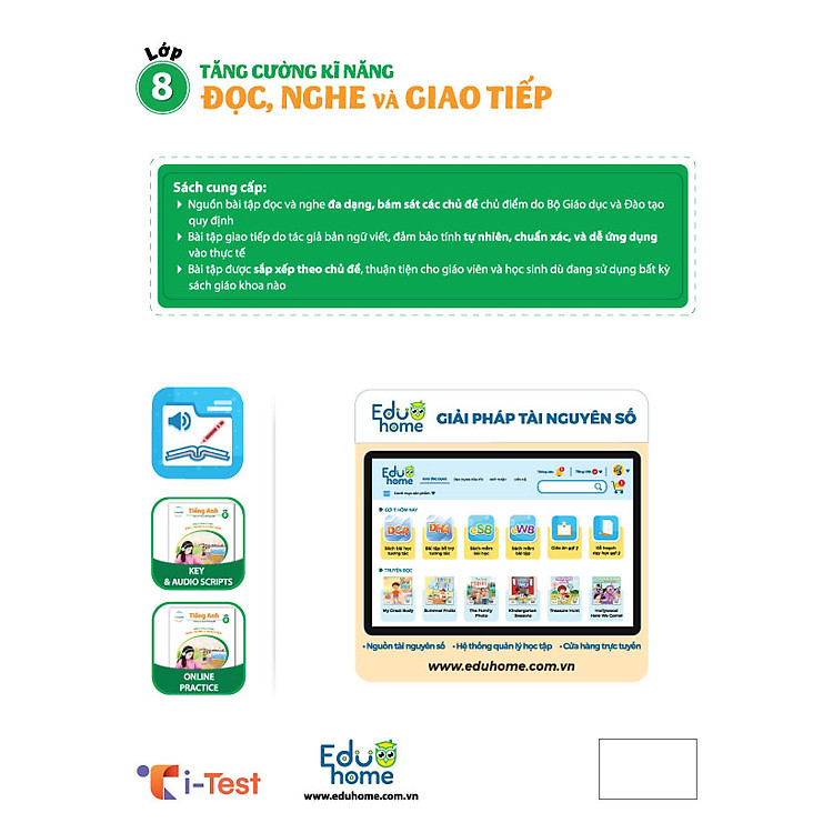 Tăng cường kĩ năng Đọc, Nghe và Giao tiếp Tiếng Anh Lớp 8 - Ảnh 2