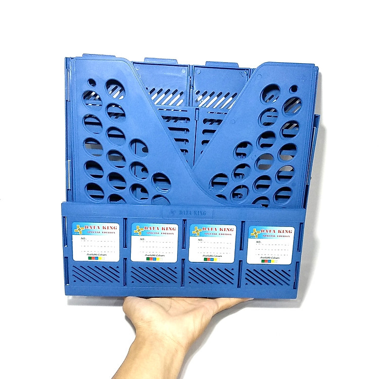 Khay Nhựa 4 Ngăn King-Star Data-King - Màu Xanh - Ảnh 2