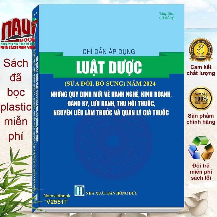 Chỉ Dẫn Áp Dụng Luật Dược sđ, bs 2024 (V2551T)