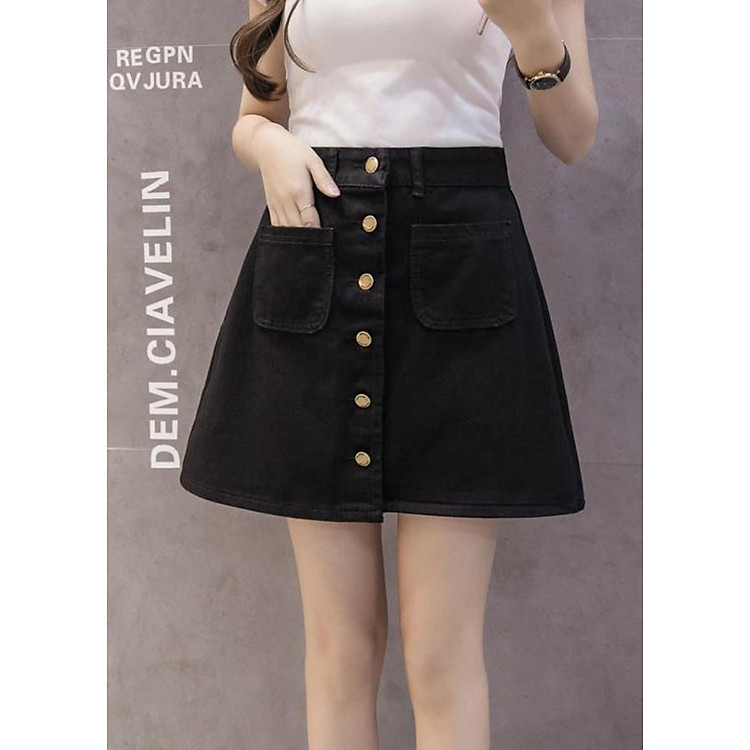 Chân váy jeans chữ A