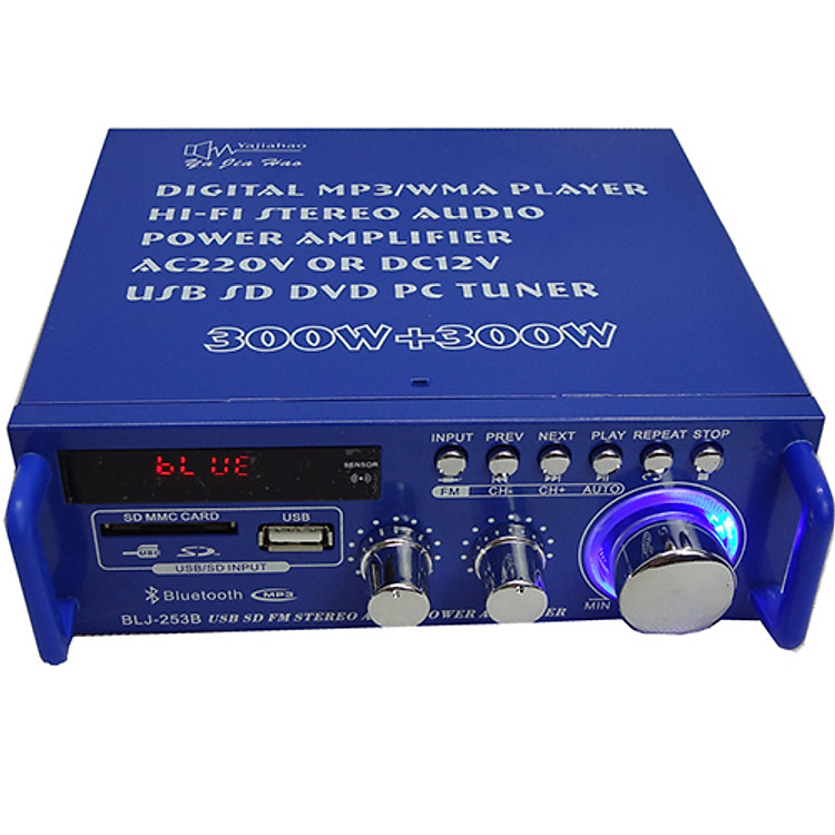 Amply Karaoke Bluetooth Mini Tely BIJ253 Kết Nối USB Thẻ Nhớ Sử Dụng Nguồn 220V Và 12V