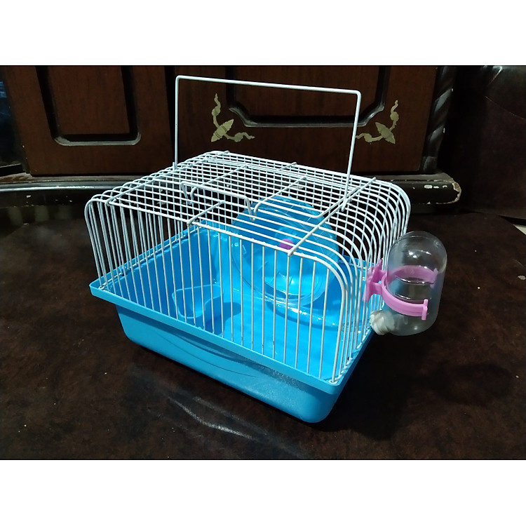 1 lồng chuột Hamster 22*16*17 dùng nuôi và vận chuyển vẹt, chuột,sáo,nhồng