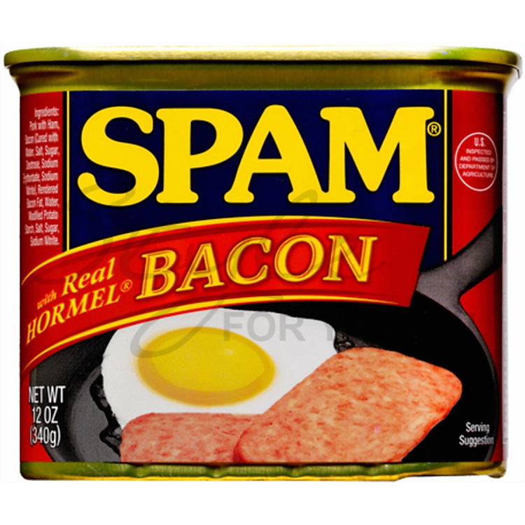 Thịt Heo Muối Xông Khói SPAM Real Bacon 340g - Nhập Khẩu Mỹ | Hormel SPAM Real Bacon 340g