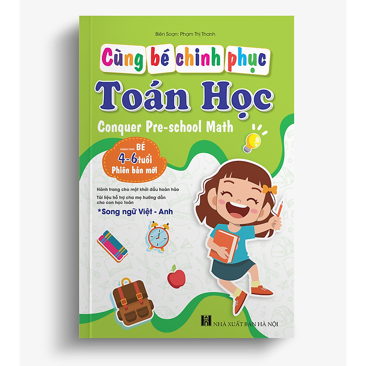 Cùng bé chinh phục Toán học – Conquering Pre-school Maths (Song ngữ Việt-Anh dành cho bé 4-6 tuổi)