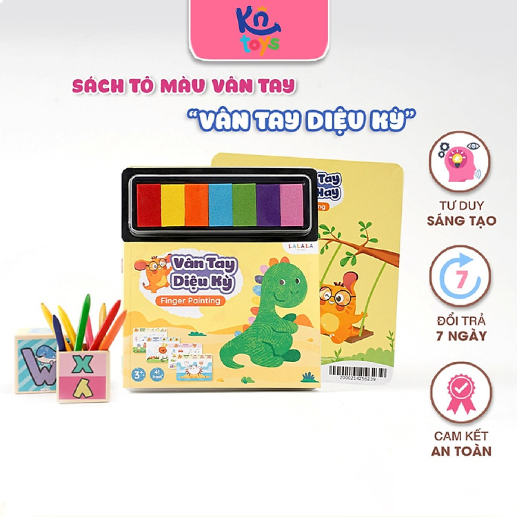 Bộ Tranh Tô Màu Vân Tay Cho Bé Chính hãng Giá tốt