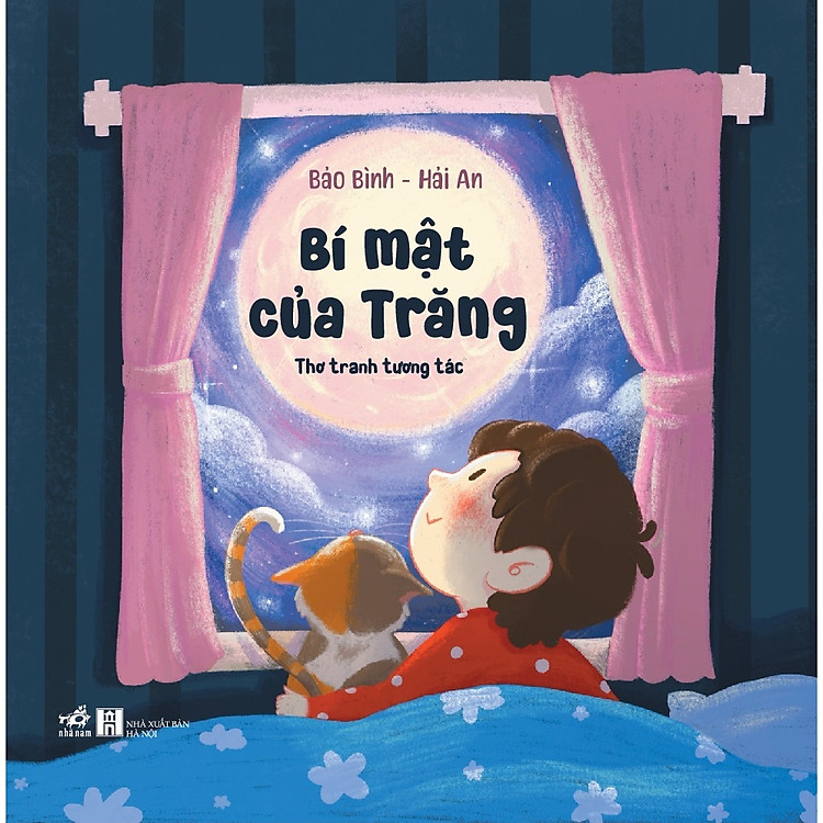 Sách - Bộ Thơ tranh tương tác: Bí mật của trăng - Cầu vồng nhỏ trong nhà (Nhã Nam Official)