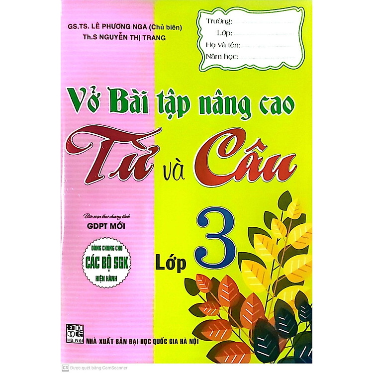 Vở Bài Tập Nâng Cao Từ Và Câu Lớp 3