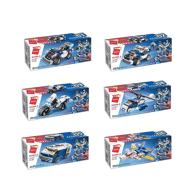 Hộp 6 bộ đồ chơi Robot Qman 41104 Chính hãng Giá rẻ - Hình ảnh 4