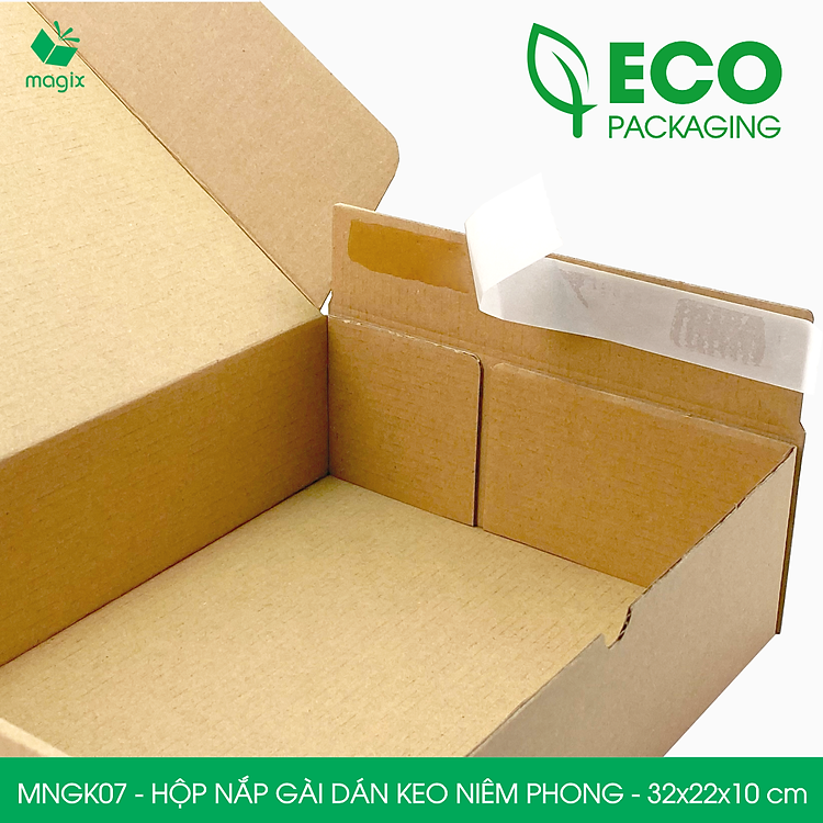 Bộ Hộp Carton Nắp Gài Hồng (20 chiếc) 32x22x10cm - Ảnh 6