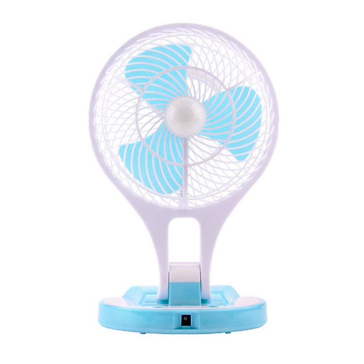 Quạt tích điện mini Fan kèm đèn LED siêu sáng