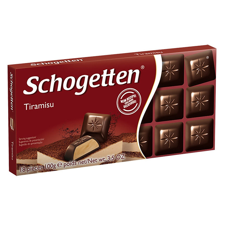 Sôcôla Thanh Ludwig Schokolade 13 Vị Schogetten Tiramisu MM13TI (100g)
