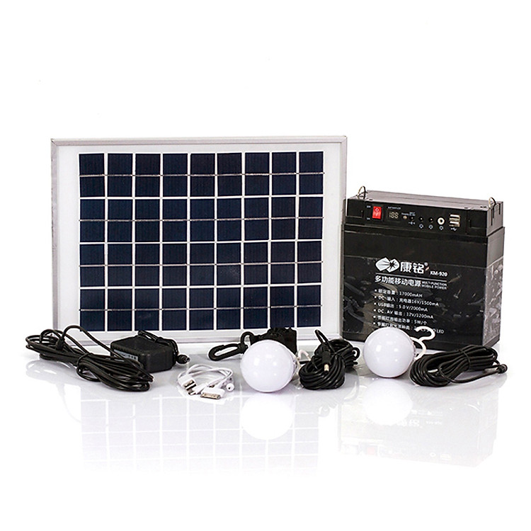 Bộ Lưu Điện 12V/2A Suntek KM-920 17.000mAh Sạc Bằng Năng Lượng Mặt Trời - Hàng Chính Hãng