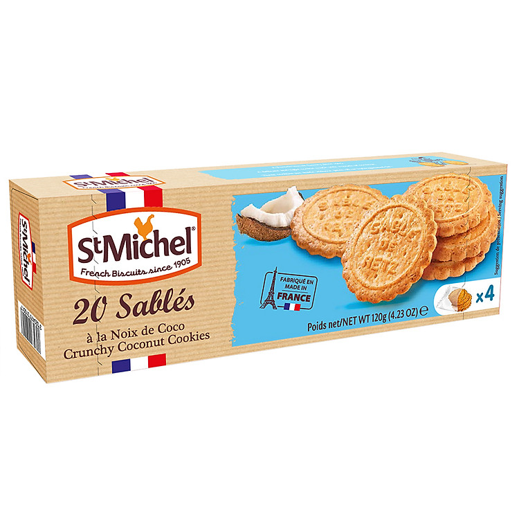Bánh Quy Bơ St Michel Sablés Dừa (120g)