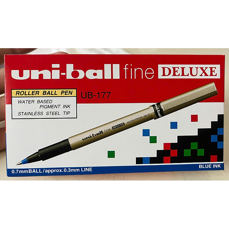 Bút Uni-Ball UB-177 Deluxe 0.7mm (12 cây/ hộp) - Hàng Nhập Chính Hãng