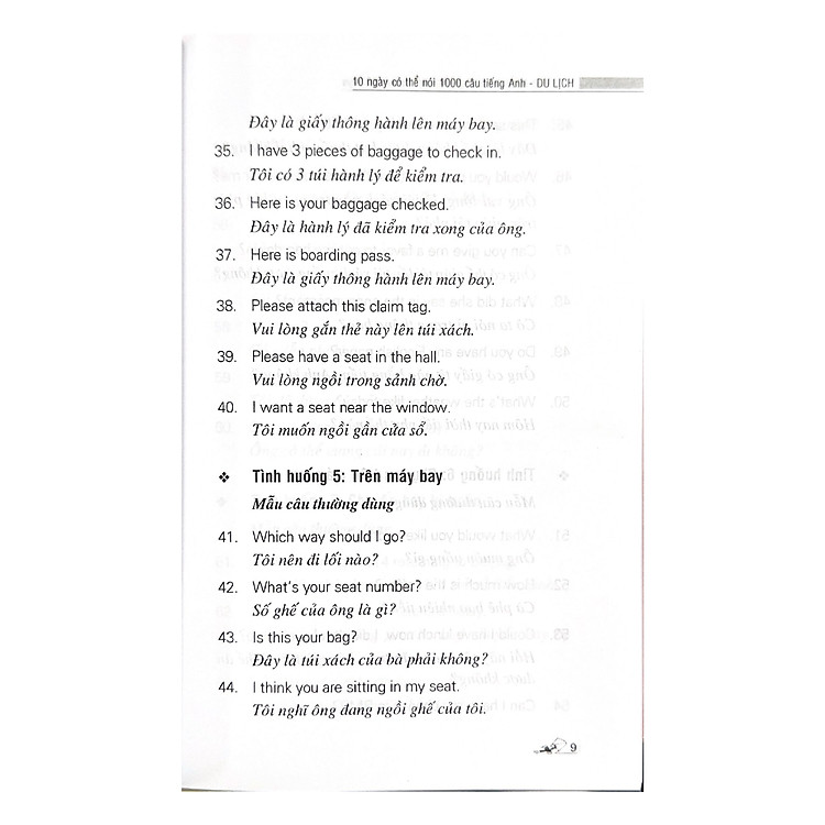 10 Ngày Có Thể Nói 1000 Câu Tiếng Anh Du Lịch (Kèm CD) - Ảnh 8
