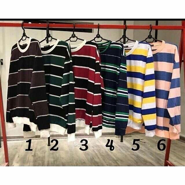 ÁO SWEATER SỌC NGANG UNISEX