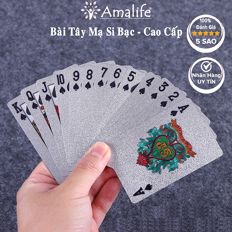 Tìm mua tại Avakids: Bài Tây Poker Mạ Bạc - Ngập tràn khuyến mãiAmalife - Ngập tràn khuyến mãi