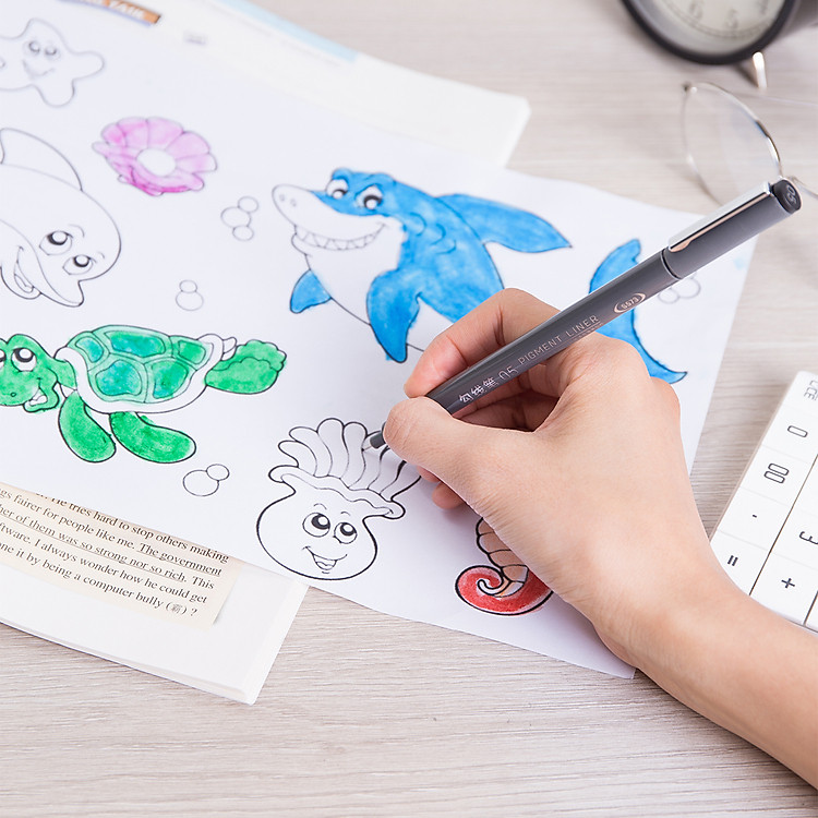 Bút Kỹ Thuật Deli S573 (Màu Đen) - Ảnh 6