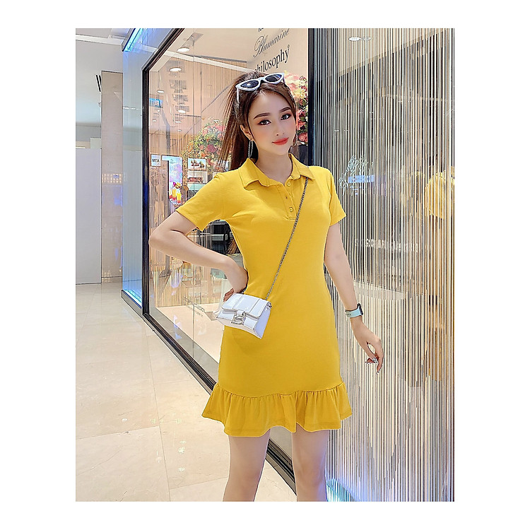 Đầm nữ tay ngắn dáng ôm chân bèo THỎ TÂY