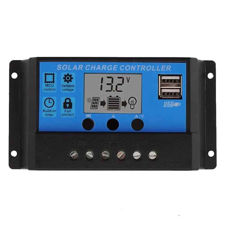 Bộ điều khiển sạc năng lượng mặt trời 30A tự động nhận bình 12V 24V