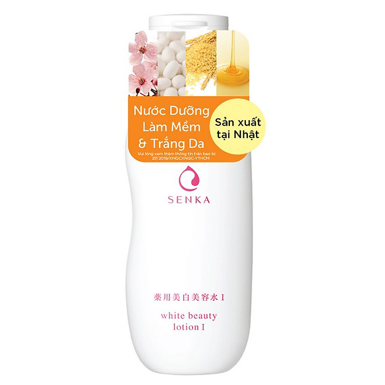 Nước dưỡng làm mềm và trắng da Senka White Beauty Lotion I 200ml