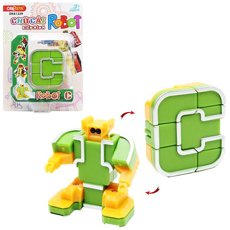Mua Đồ Chơi Lắp Ráp Robot Chữ C - Cresta Chính hãng Ưu đãi - Hình ảnh 2