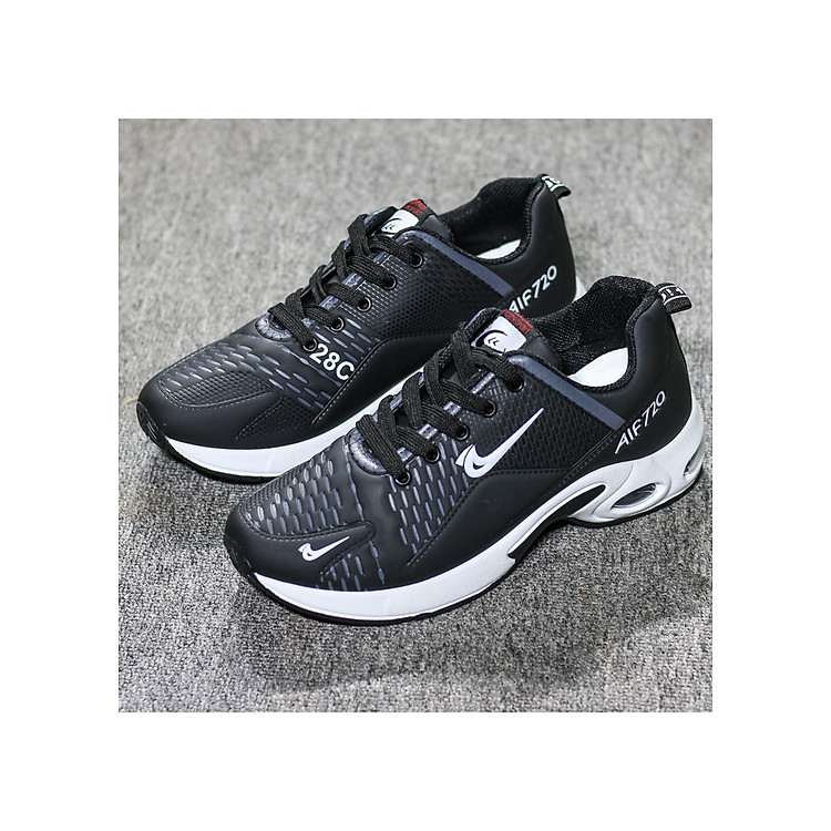 Giày thể thao nam Đế khí Nâng chiều cao 4-5 cm Màu đen - trắng full size từ 39-44 Phong cách Hàn Quốc Mẫu 2020