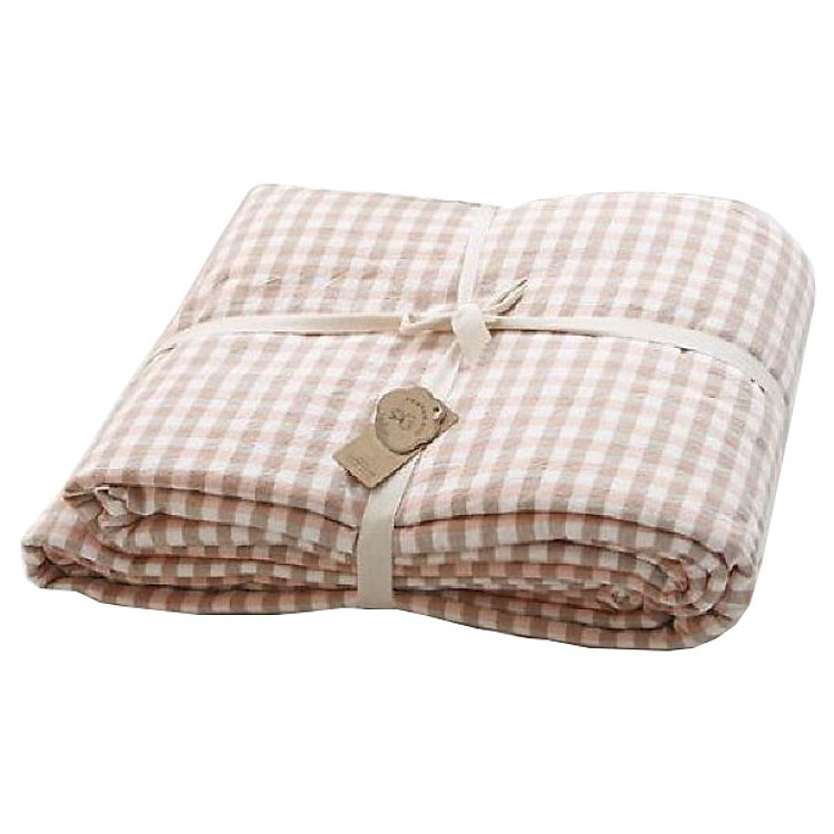 Chăn đũi hè thu kẻ caro cao cấp kèm túi đựng chăn