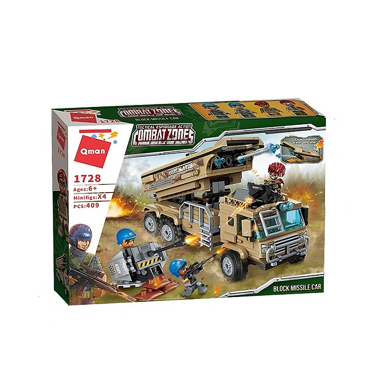 Đồ chơi lắp ghép Tên lửa Qman 1728 Chính hãng Giá tốt - Hình ảnh 2