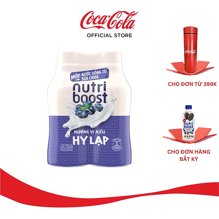 Lốc 4 Chai Thức Uống Nutriboost Vị Việt Quất (170ml/chai) Sale 10.10_TK